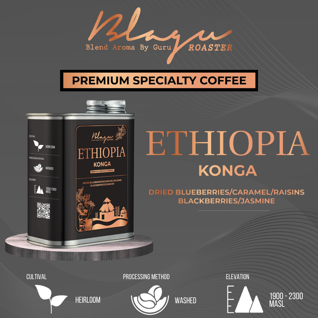 BLAGU Roasted Bean Ethiopia Yirgacheffe Konga