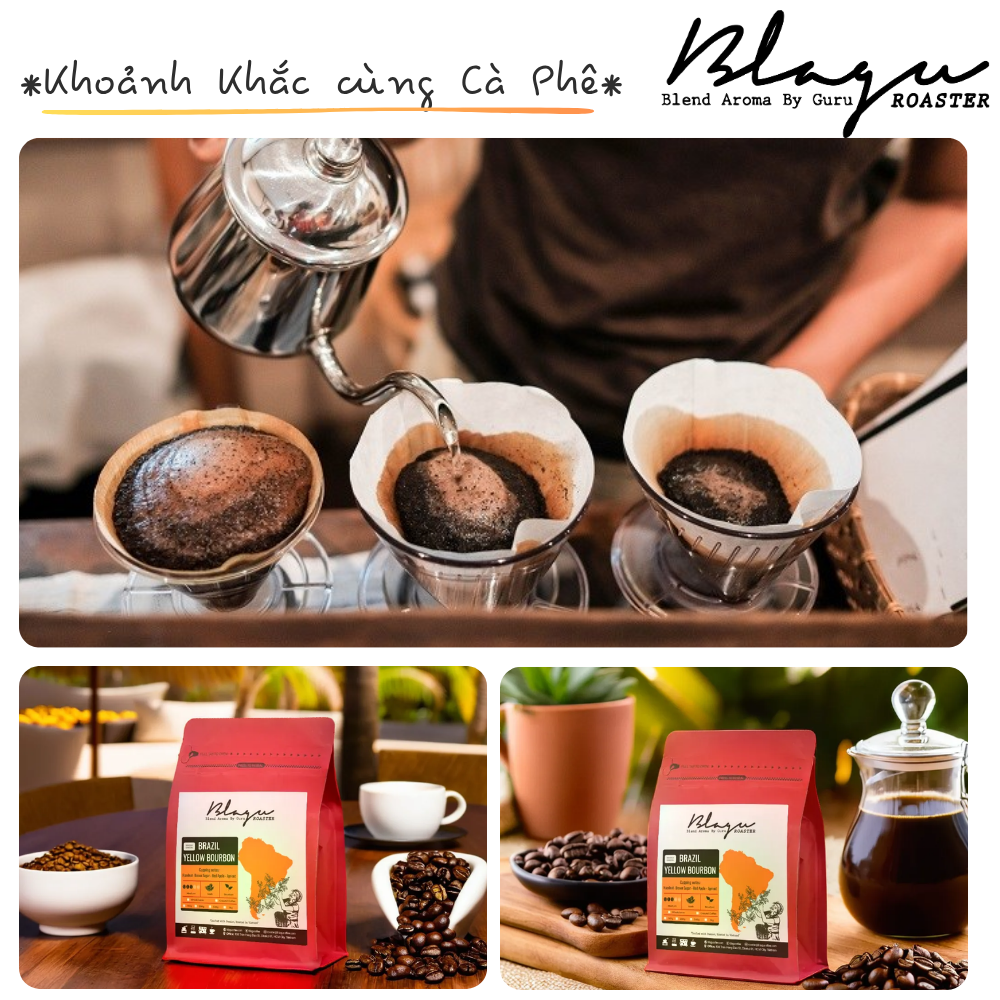 BLAGU Coffee Roasted Beans Brazil Yellow Bourbon
