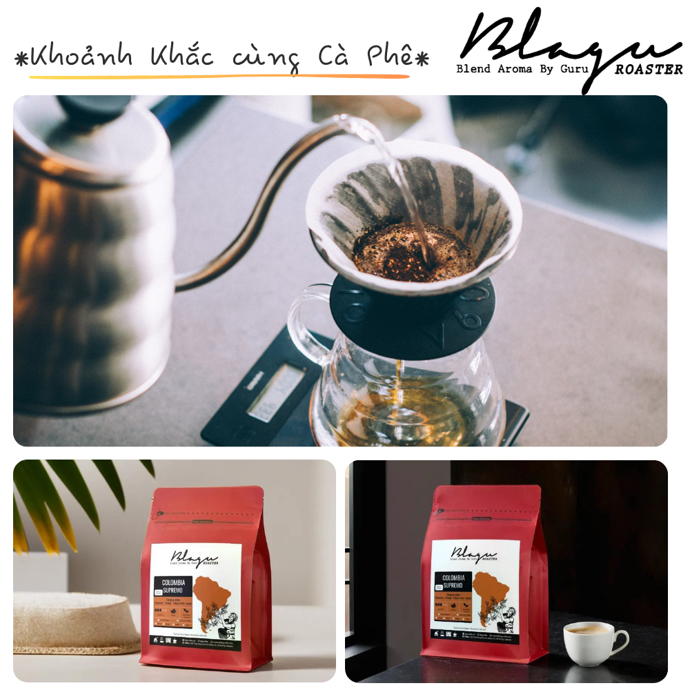 BLAGU Coffee Roasted Beans Colombia Supremo – 250g