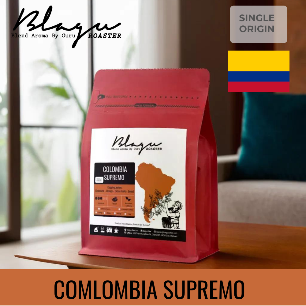 BLAGU Coffee Roasted Beans Colombia Supremo – 250g