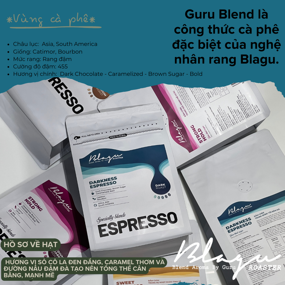 BLAGU Roasted Bean Espresso - Darkness Espresso - 250g