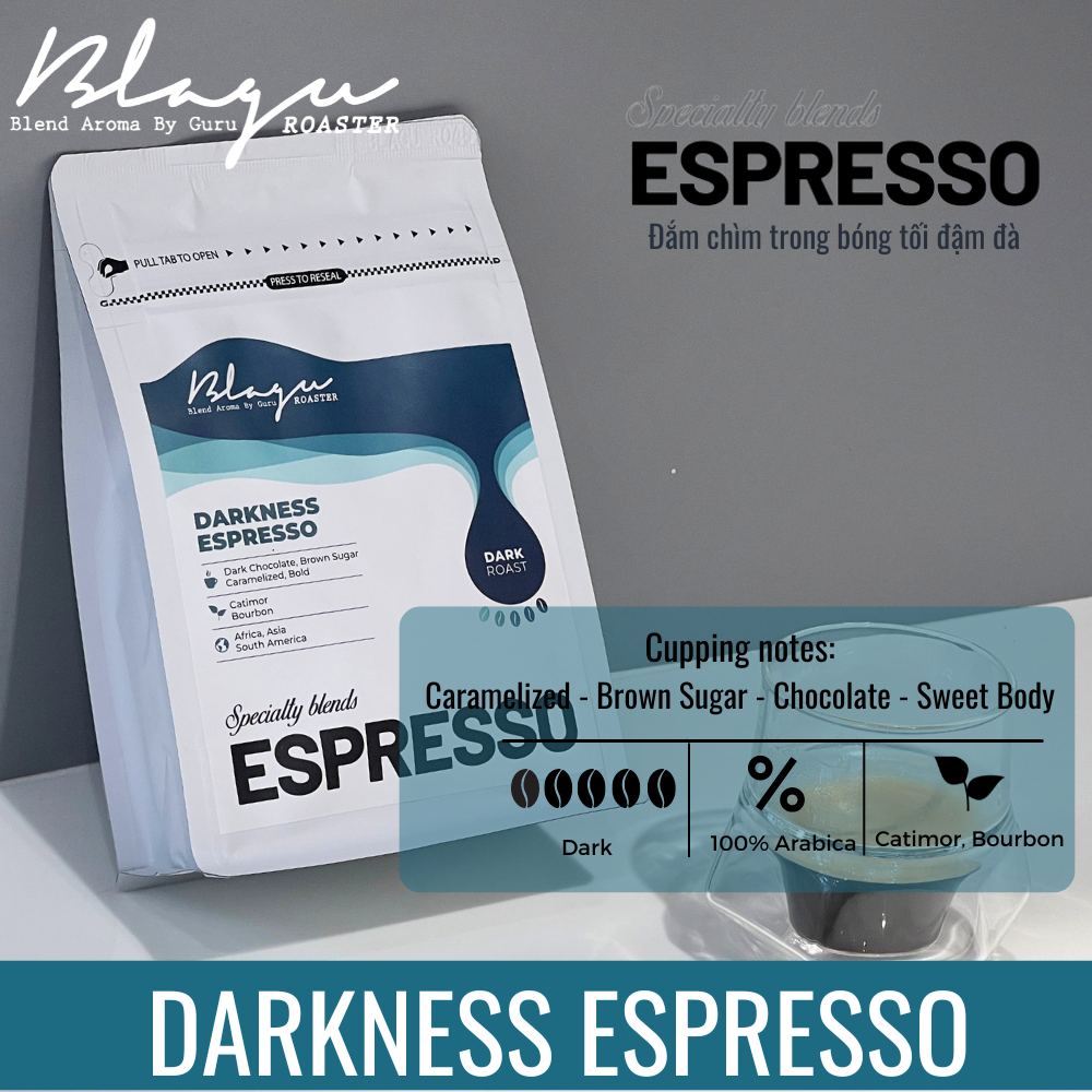 BLAGU Roasted Bean Espresso - Darkness Espresso - 250g