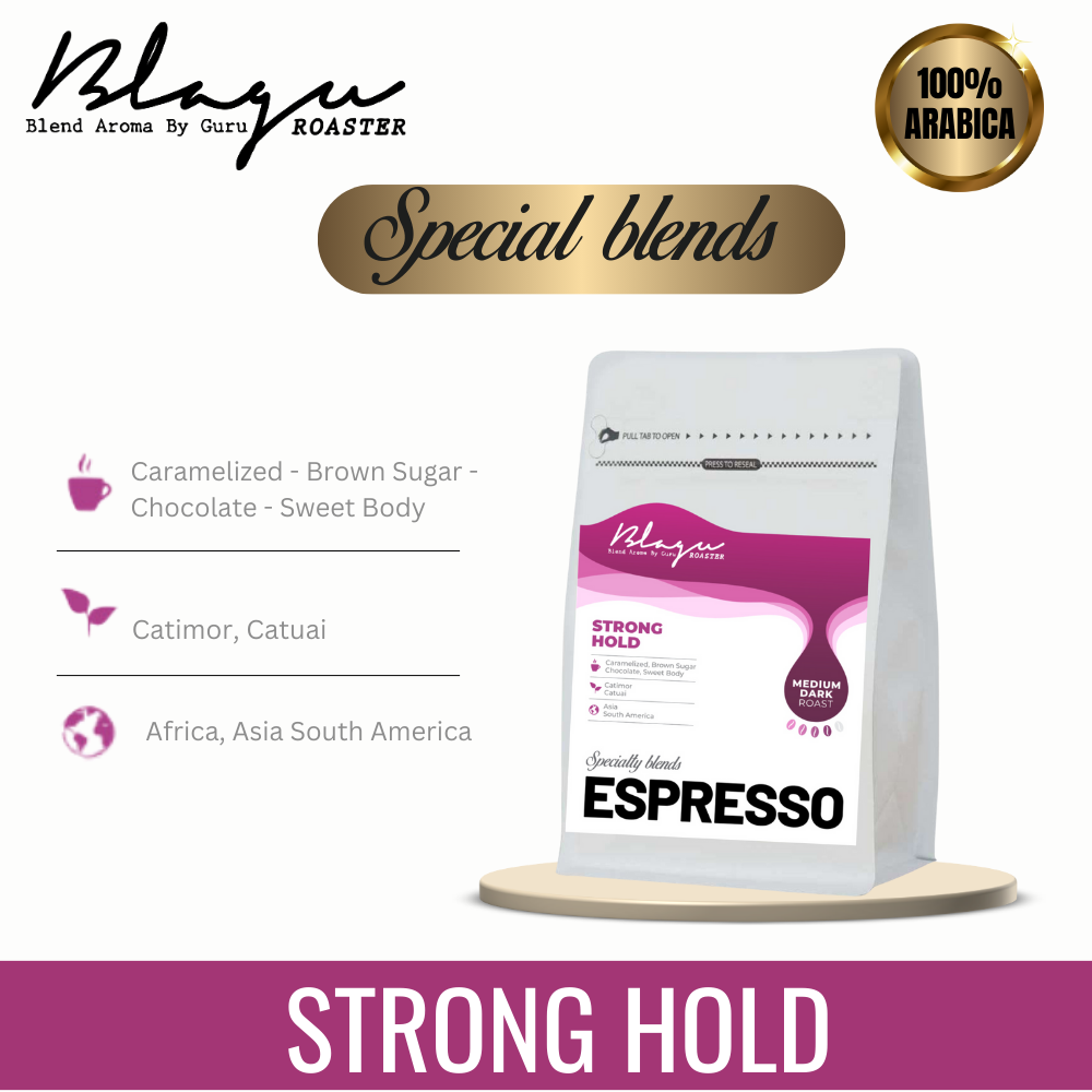 BLAGU Roasted Bean Espresso - Strong Hold - 250g