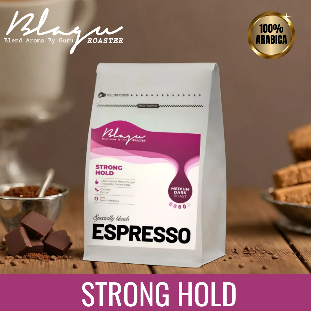 BLAGU Roasted Bean Espresso - Strong Hold - 250g