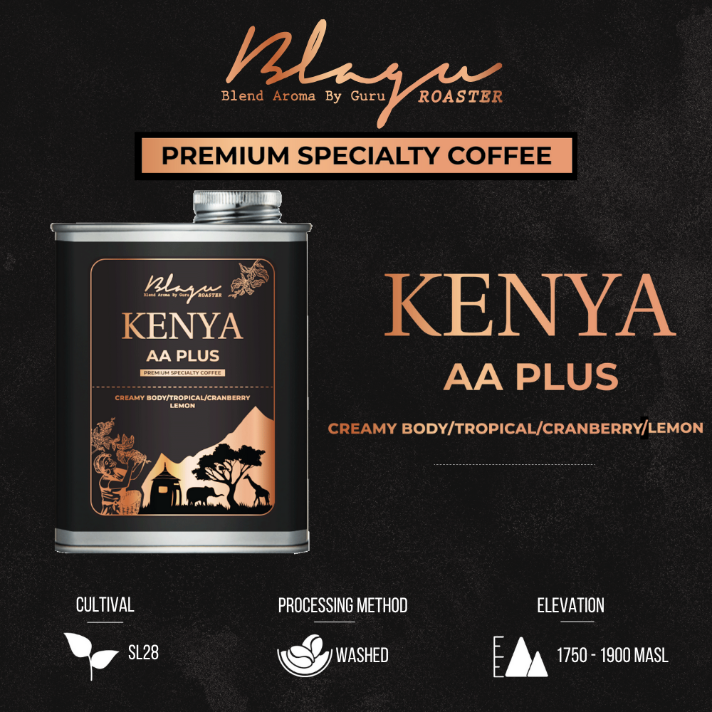 BLAGU Roasted Bean Kenya AA Plus - Light Medium - 250g