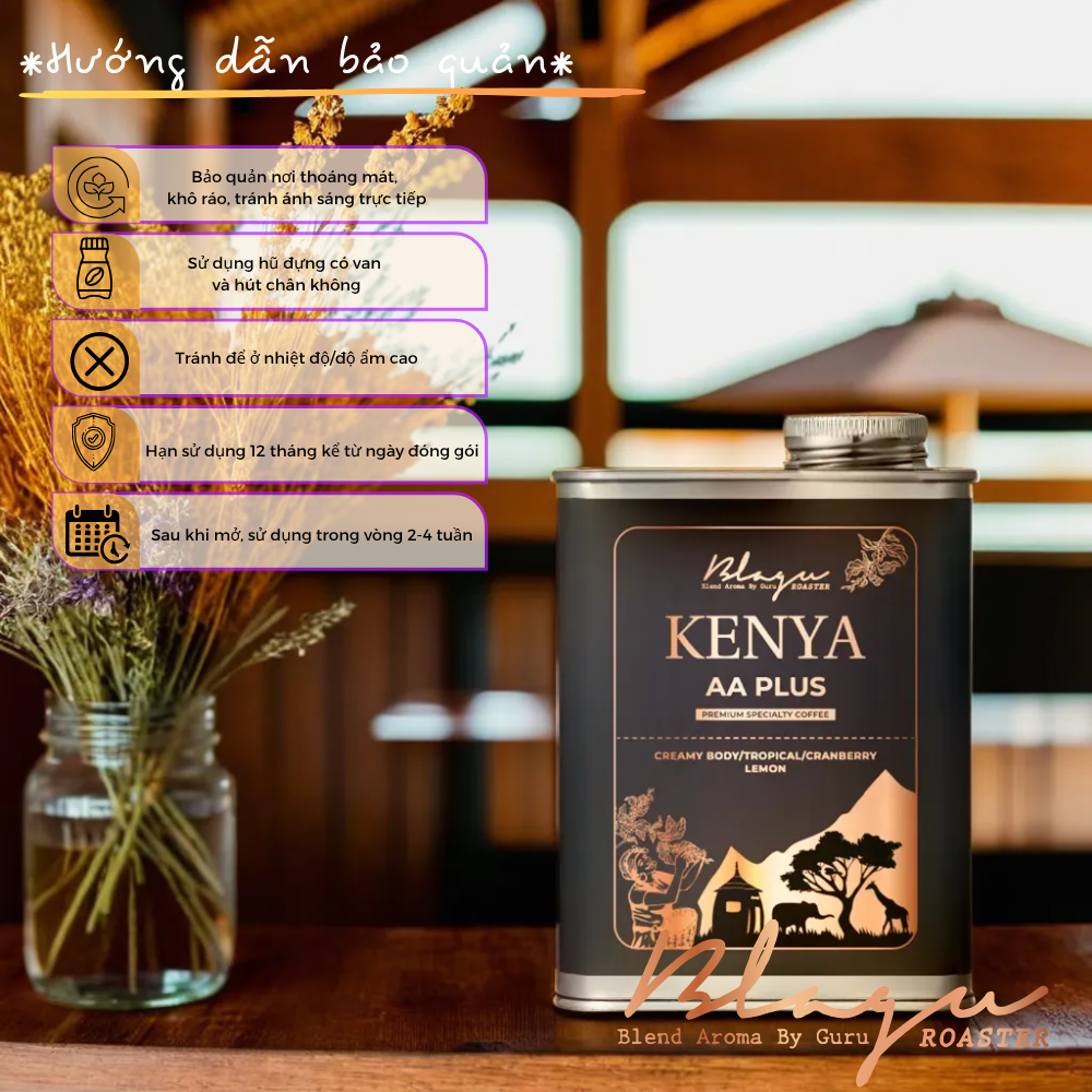 BLAGU Roasted Bean Kenya AA Plus - Light Medium - 250g