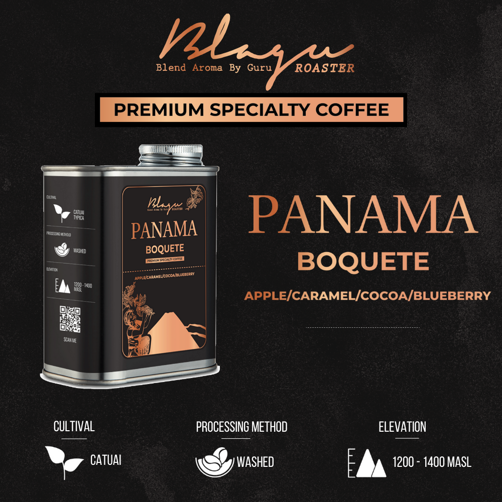 BLAGU Coffee Roasted Beans Panama Boquete – Medium Roast – 250g