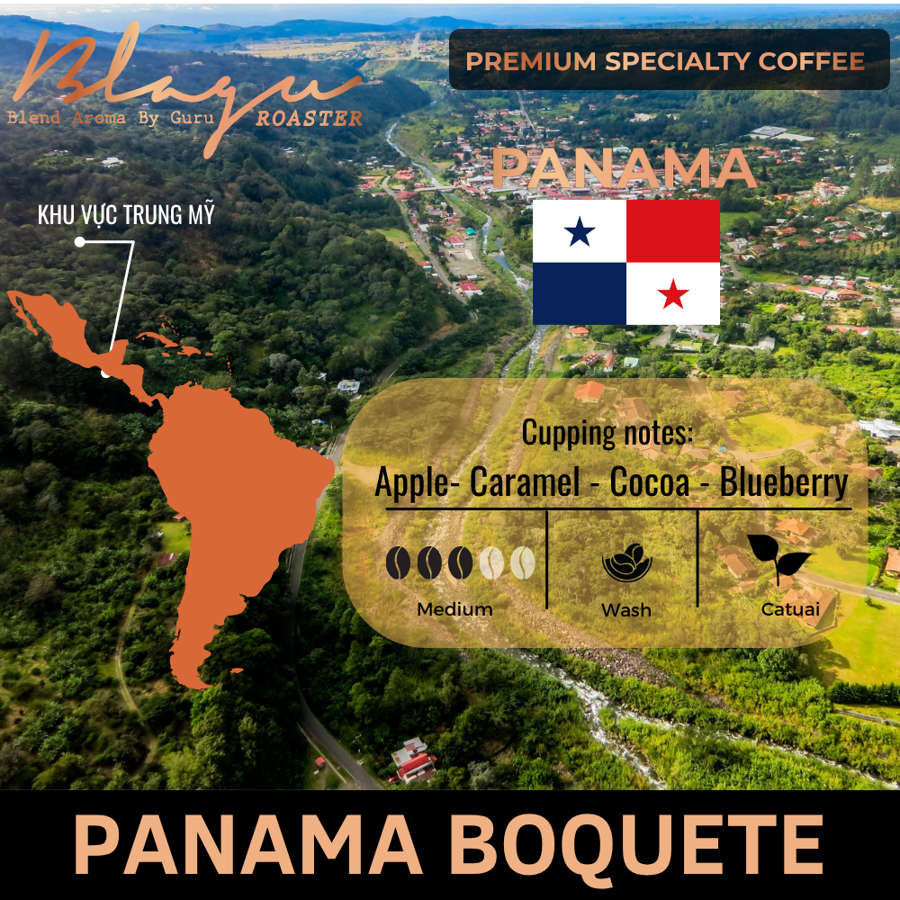 BLAGU Coffee Roasted Beans Panama Boquete – Medium Roast – 250g