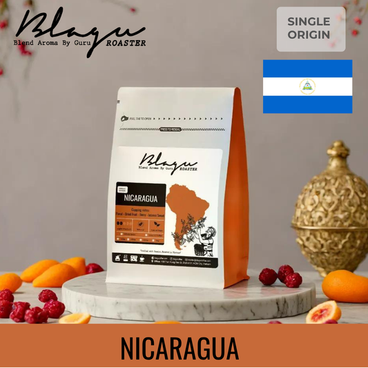 BLAGU Coffee Roasted Beans Nicaragua - Light Medium Roast - 250g