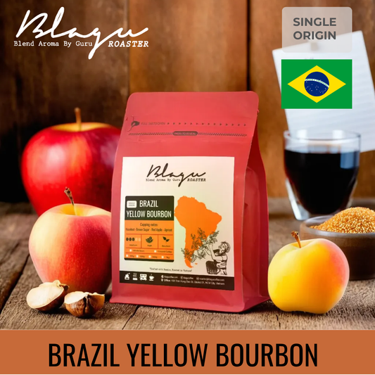 BLAGU Coffee Roasted Beans Brazil Yellow Bourbon