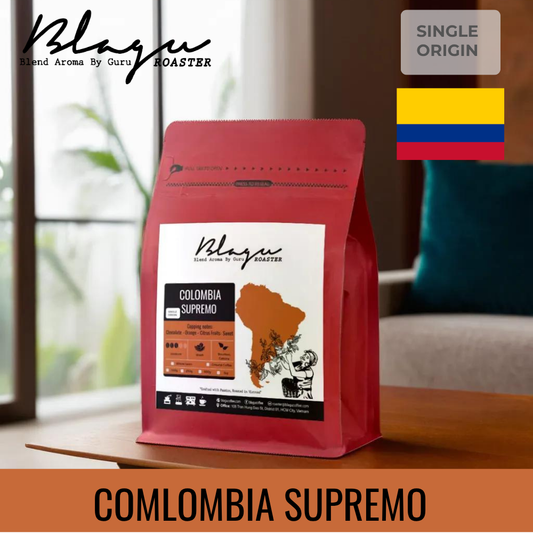 BLAGU Coffee Roasted Beans Colombia Supremo – 250g