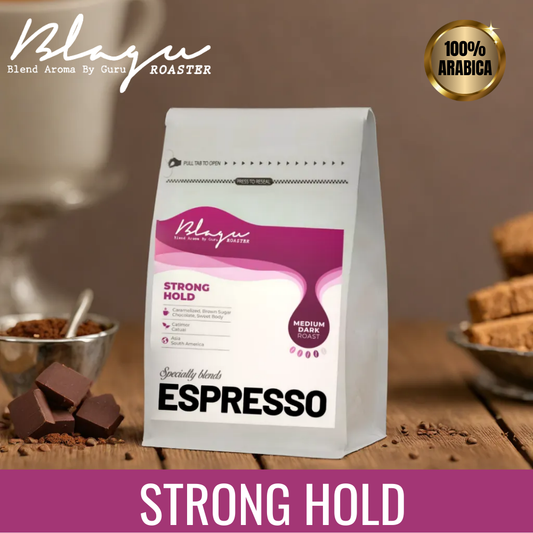 BLAGU Roasted Bean Espresso - Strong Hold - 250g