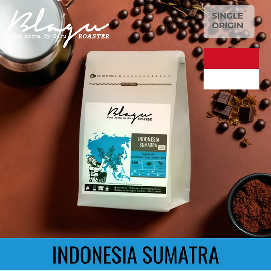 BLAGU Coffee Roasted Beans Indonesia Sumatra – Medium Roast – 250g