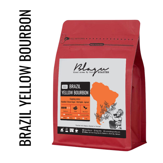 BLAGU Coffee Roasted Beans Brazil Yellow Bourbon
