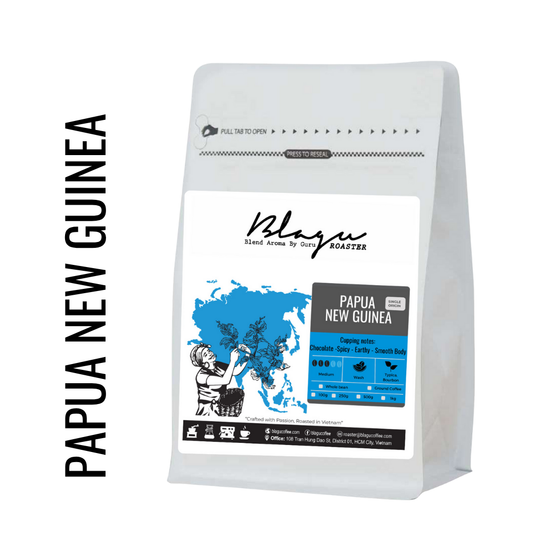 BLAGU Coffee Roasted Beans Papua New Guinea   - Medium Roast - 250g