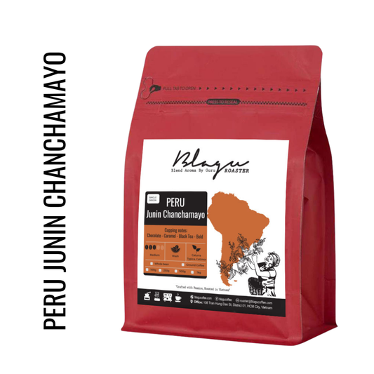 BLAGU Coffee Roasted Beans Peru Junin Chanchamayo – Medium Roast – 250g