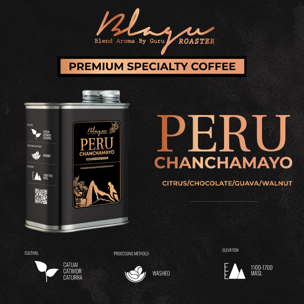 BLAGU Roasted Bean Peru Chanchamayo - Medium Roast -250g