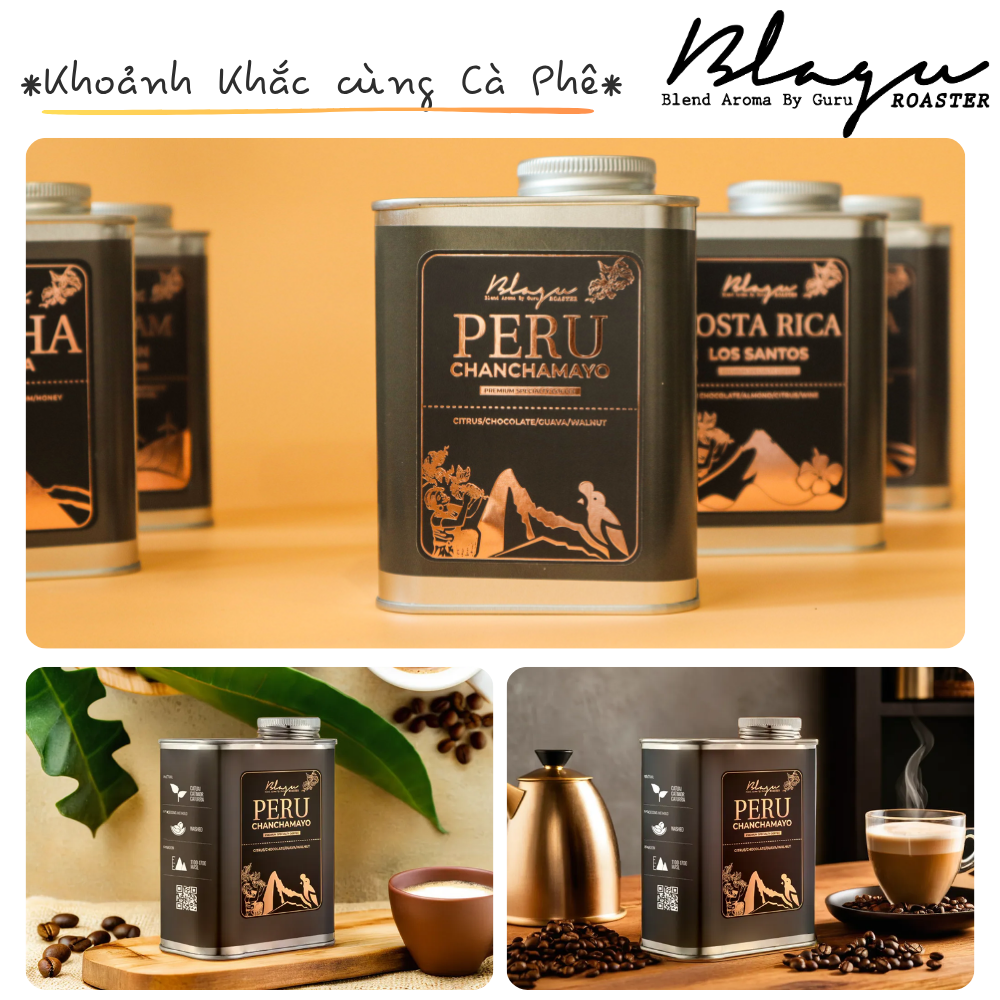 BLAGU Roasted Bean Peru Chanchamayo - Medium Roast -250g