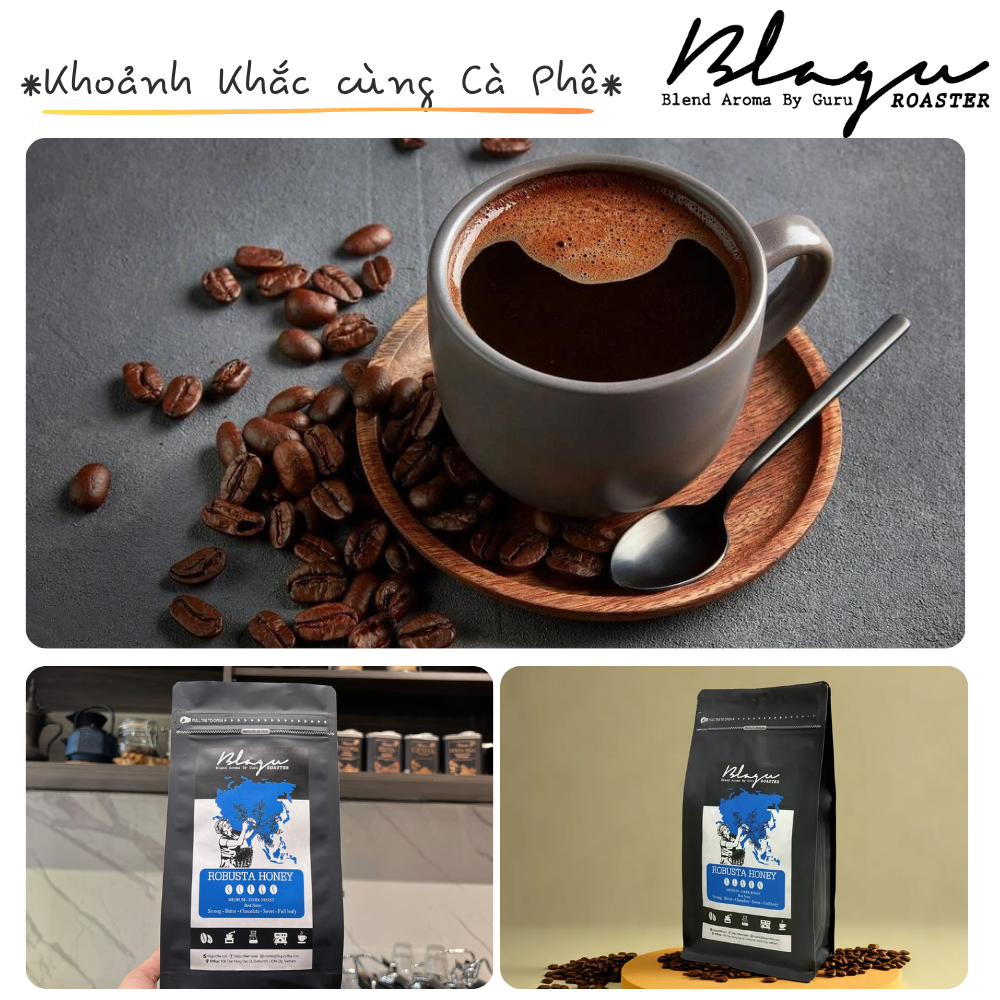 BLAGU Coffee Roasted Beans Robusta Honey