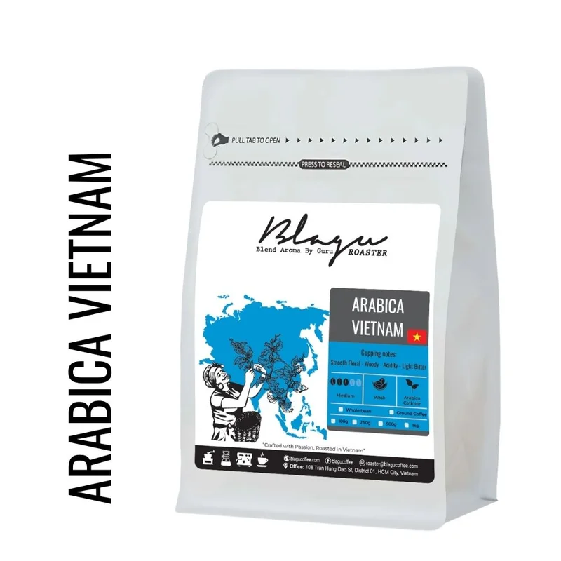 BLAGU Roasted Bean Arabica Cầu Đất - 250g