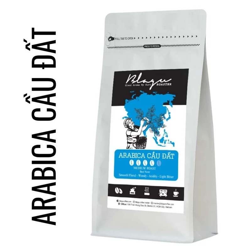 BLAGU Roasted Bean Arabica Cầu Đất - 500g