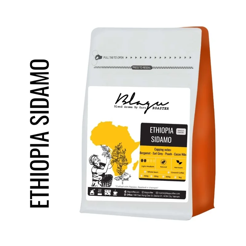 BLAGU Roasted Bean Ethiopia Sidamo G4 - 250g